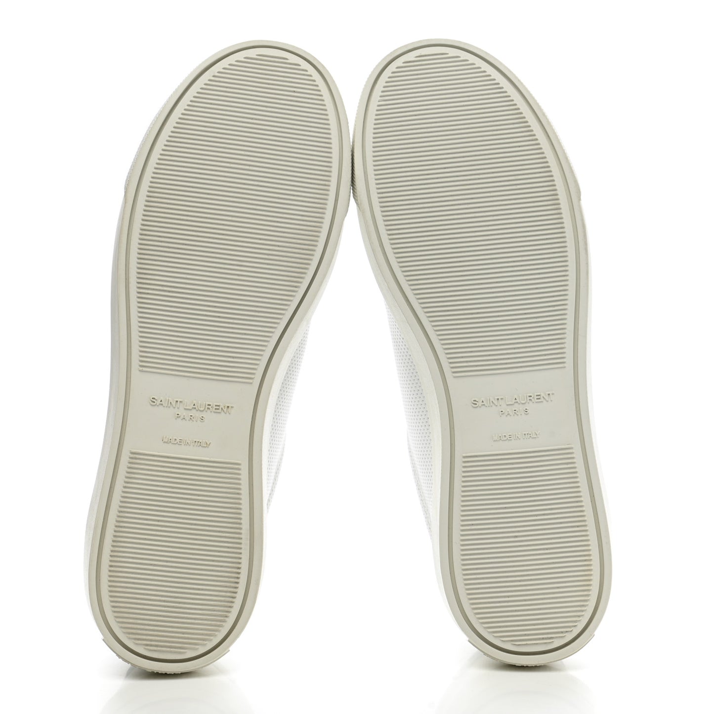 Perforated Calfskin Zebra Print Andy Low Top Sneakers 37 37.5 White