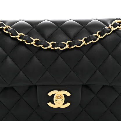 Chanel Lambskin Quilted Small Double Flap Black 8 of 11