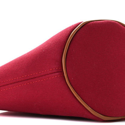 Hermes Cotton Twill Mini Palmyre Bag MM Rouge Vif Prune 8 of 9