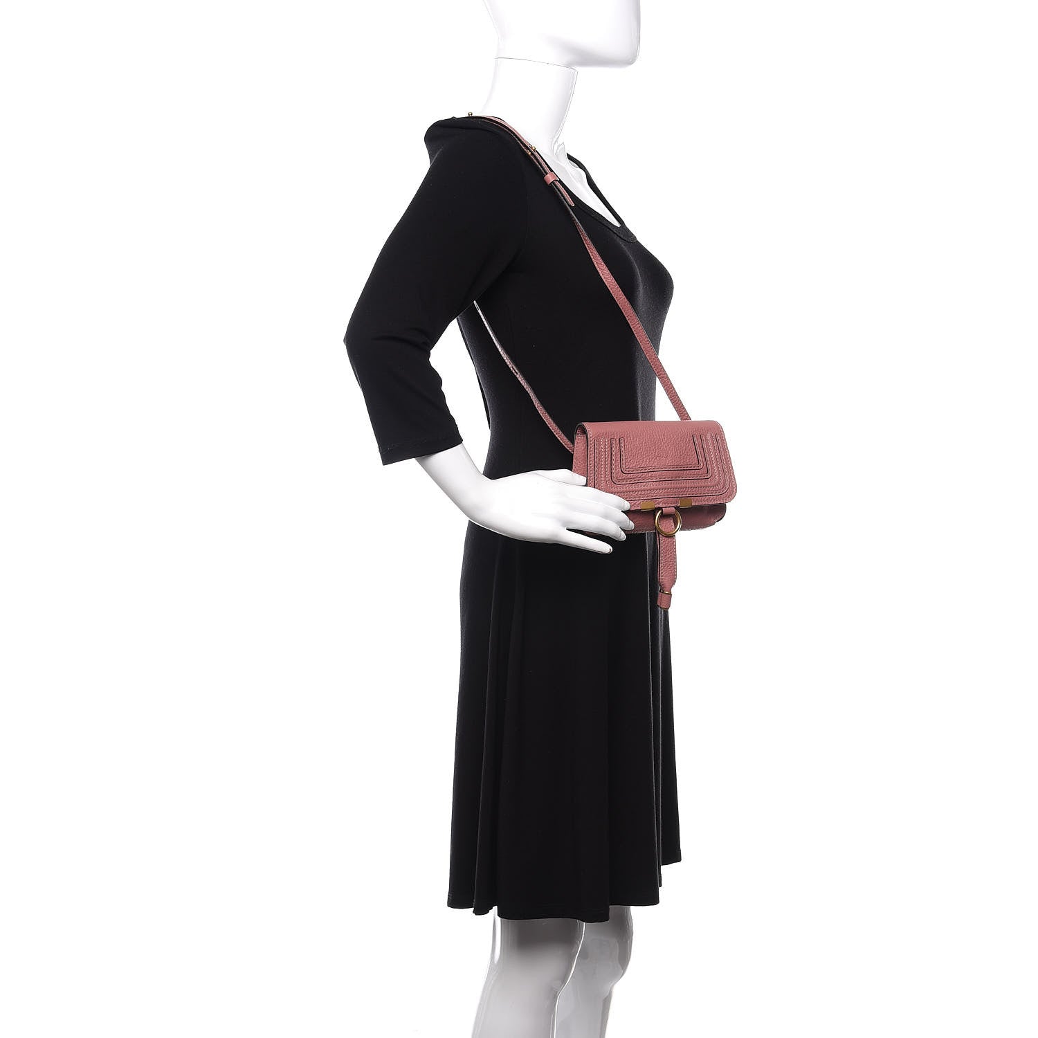 Chloe Calfskin Marcie Convertible Belt Bag Rusty Pink 2 of 10