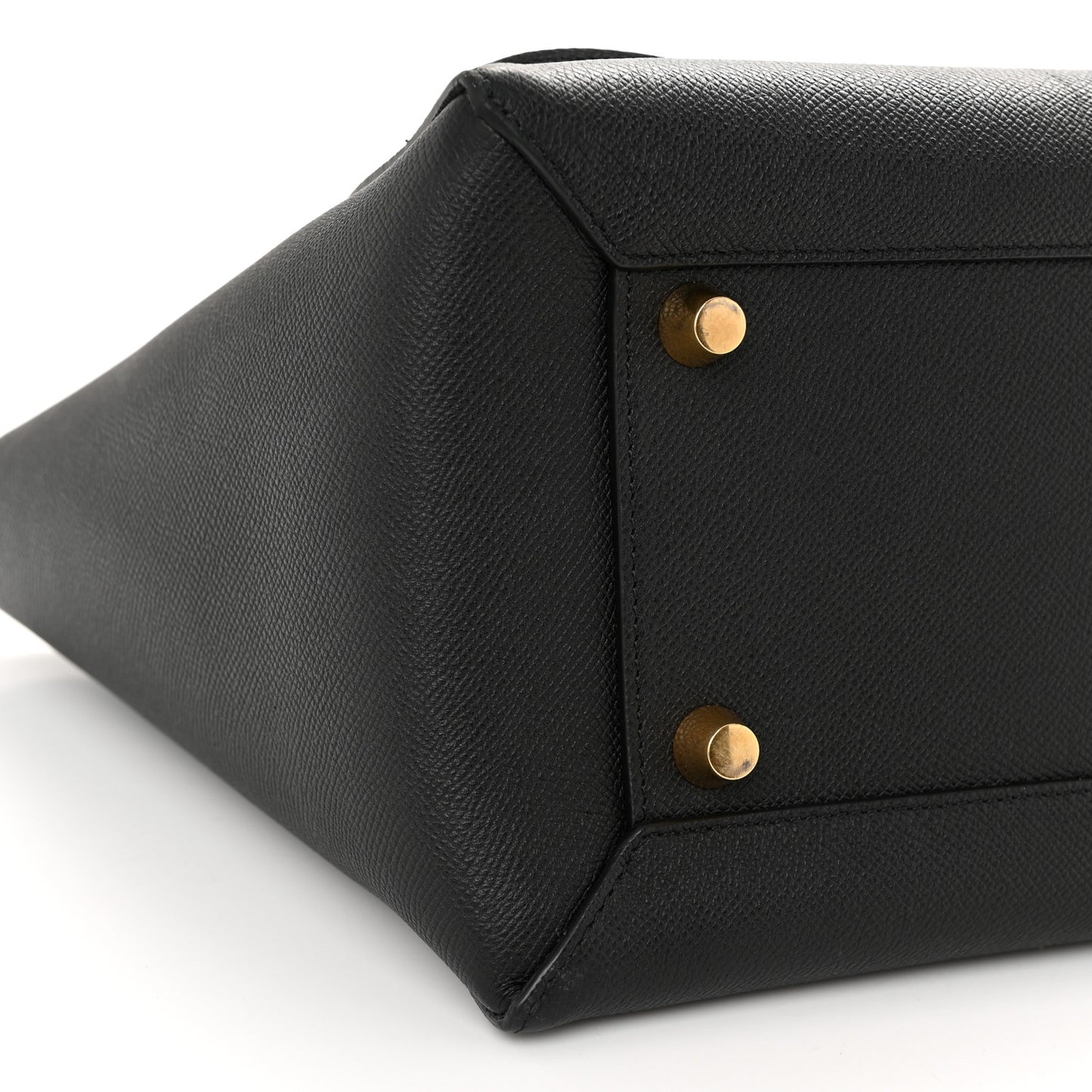 Grained Calfskin Mini Belt Bag Black