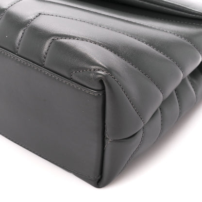 Saint Laurent Calfskin Y Quilted Monogram Small Loulou Chain Satchel Storm 11 of 11