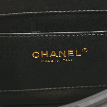 Chanel Lambskin Enamel Strass Quilted Mini Paris Monaco Flap Black 6 of 12