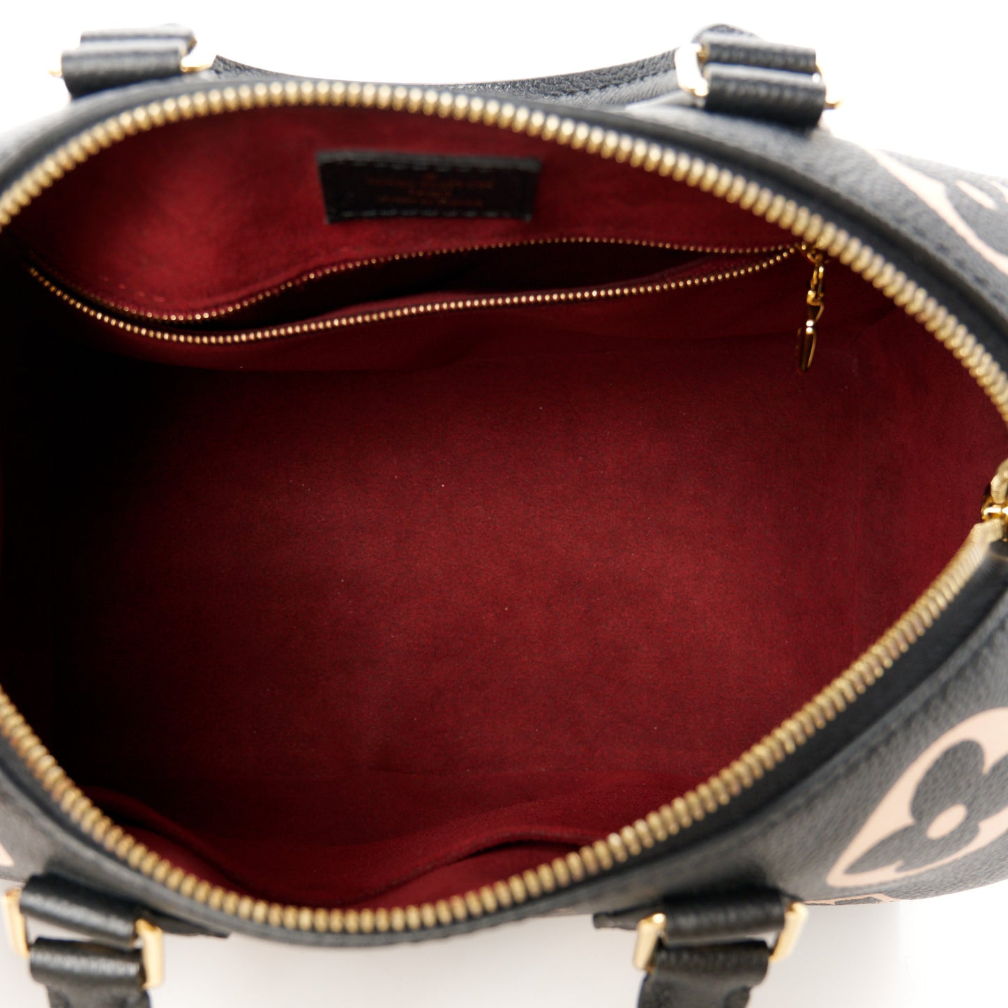 Empreinte Monogram Giant Speedy Bandouliere 25 Black Beige
