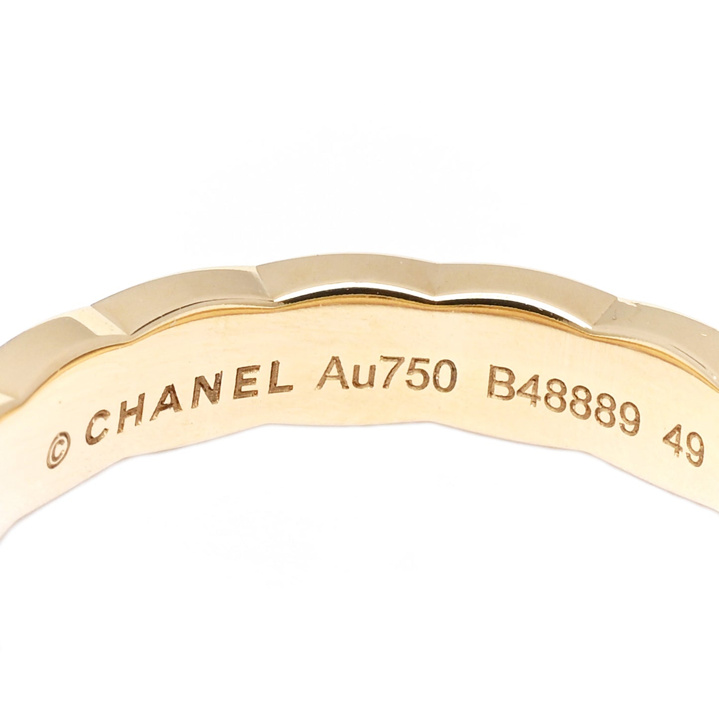 18K Yellow Gold Mini Coco Crush Ring 49 4.75