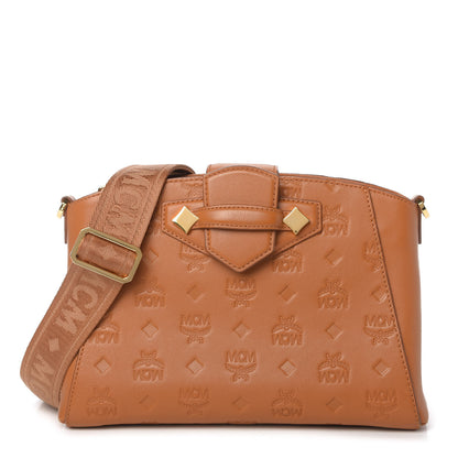MCM Calfskin Ottomar Essential Crossbody Bag Cognac 1 of 10