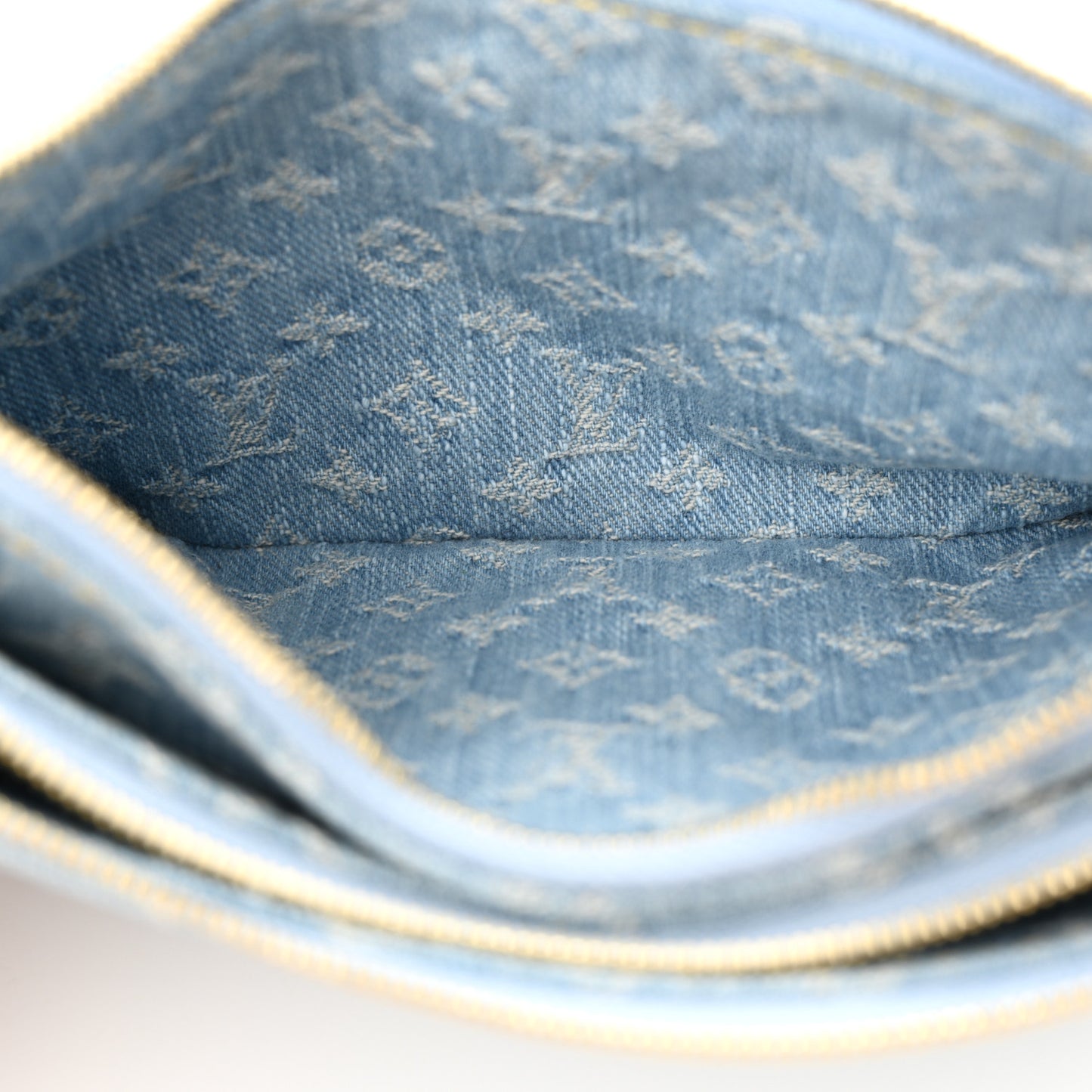 Monogram Denim Liv Pochette Sky Blue
