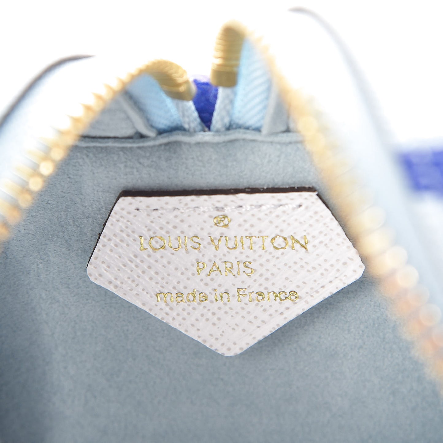 Monogram Giant Portofino Beach Pouch Blue