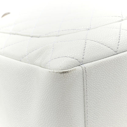 Chanel Caviar Quilted Grand Shopping Tote GST White 15 of 18