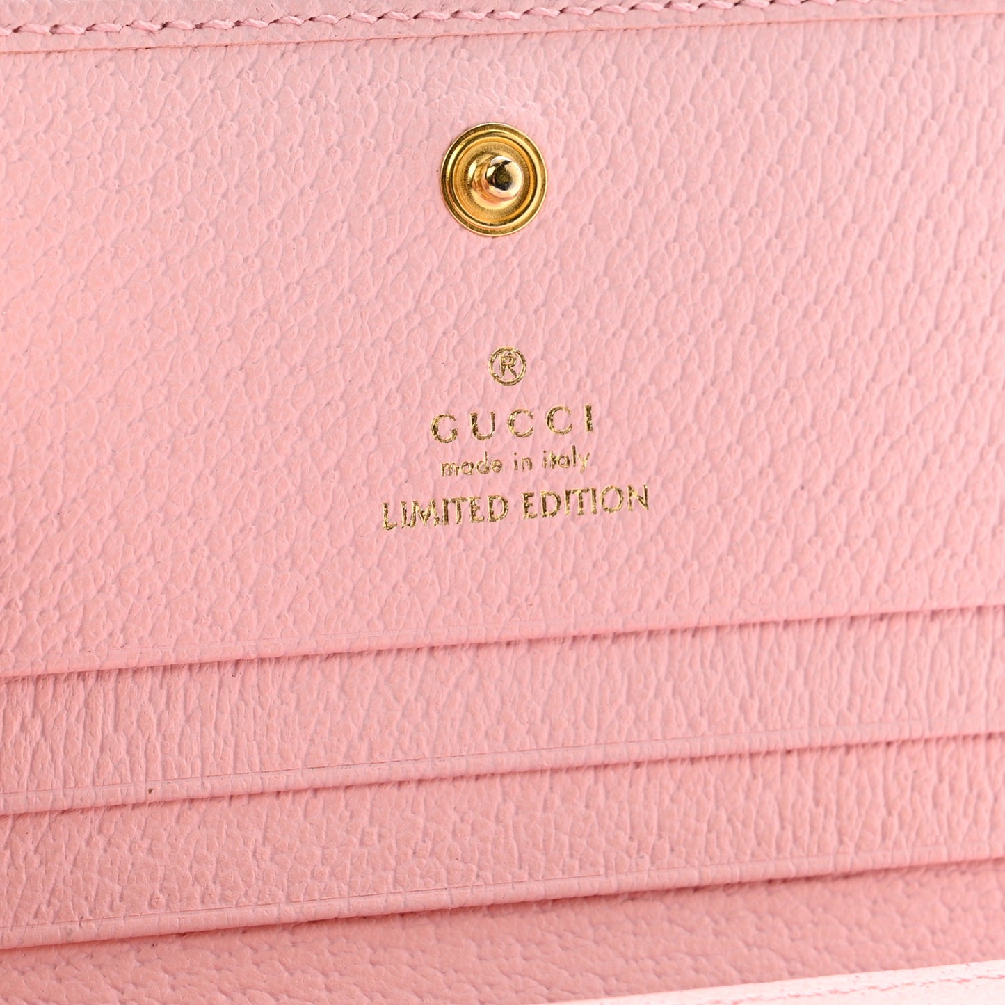 Canvas Flora Card Case Wallet Pink