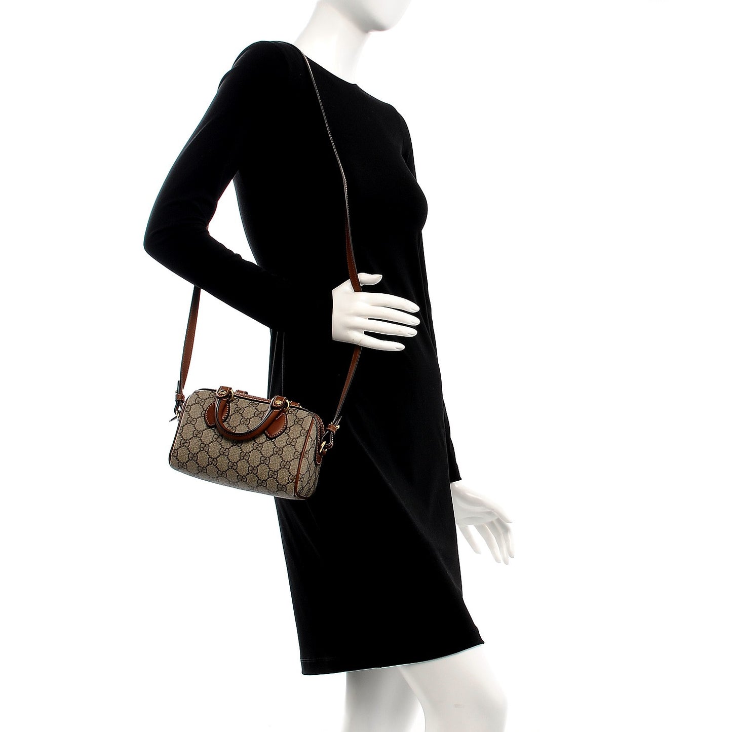 GG Supreme Monogram Mini Boston Beige Tuscany