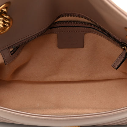 Gucci Calfskin Matelasse Small GG Marmont Shoulder Bag Porcelain Rose 5 of 9