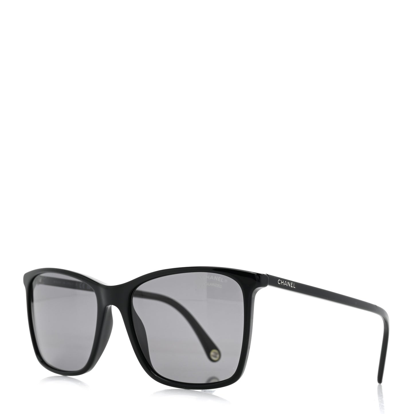 Acetate Polarized Square Sunglasses 5447 Black