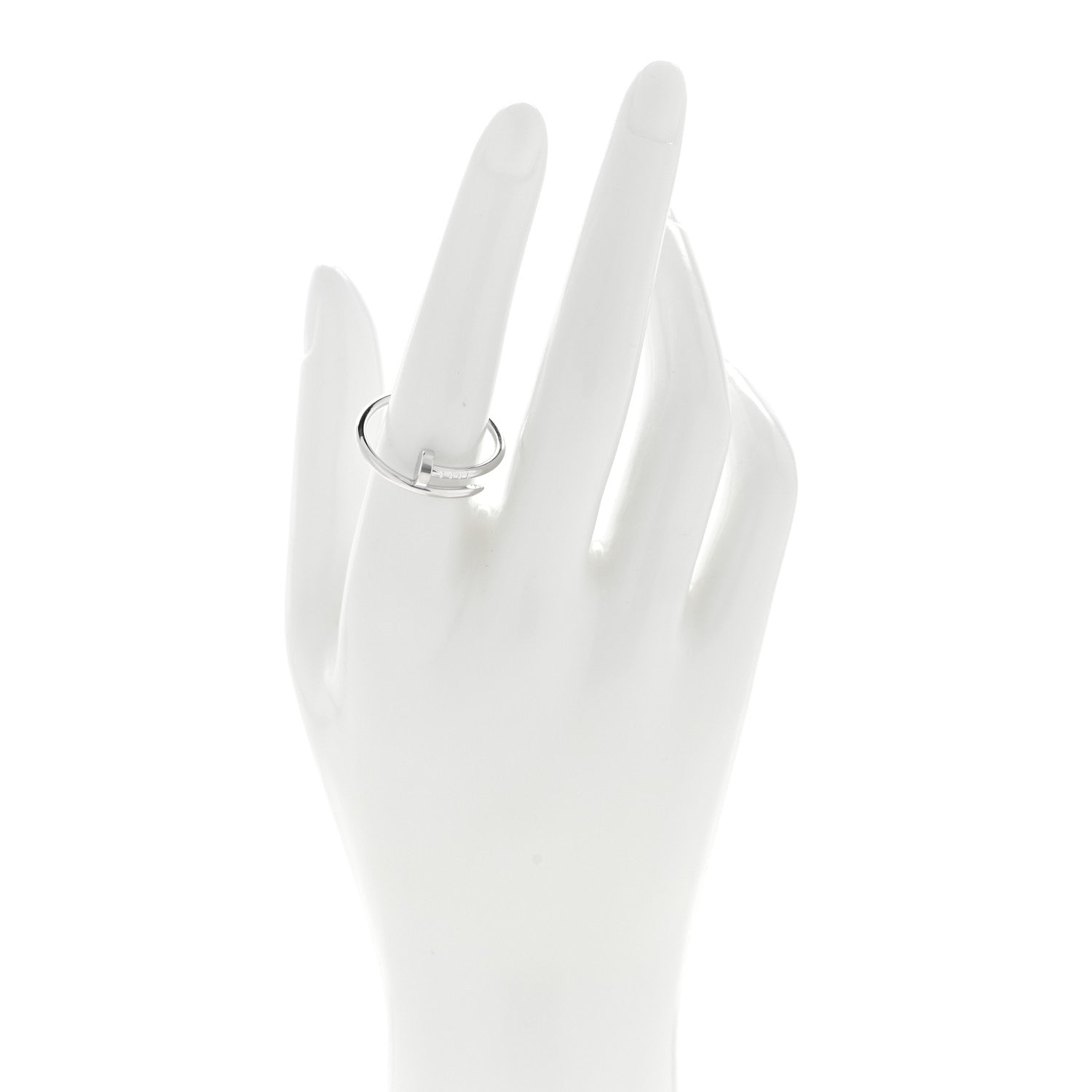 Cartier 18K White Gold Small Juste Un Clou Ring 59 8.75 2 of 5