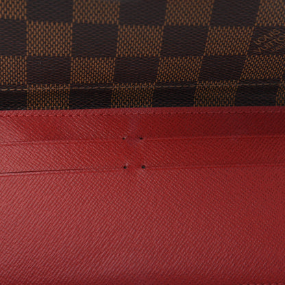 Louis Vuitton Damier Ebene Josephine Wallet Red 9 of 14