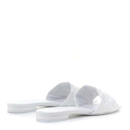 Louis Vuitton Lambskin Embossed Monogram Revival Flat Mules 40 White 6 of 21