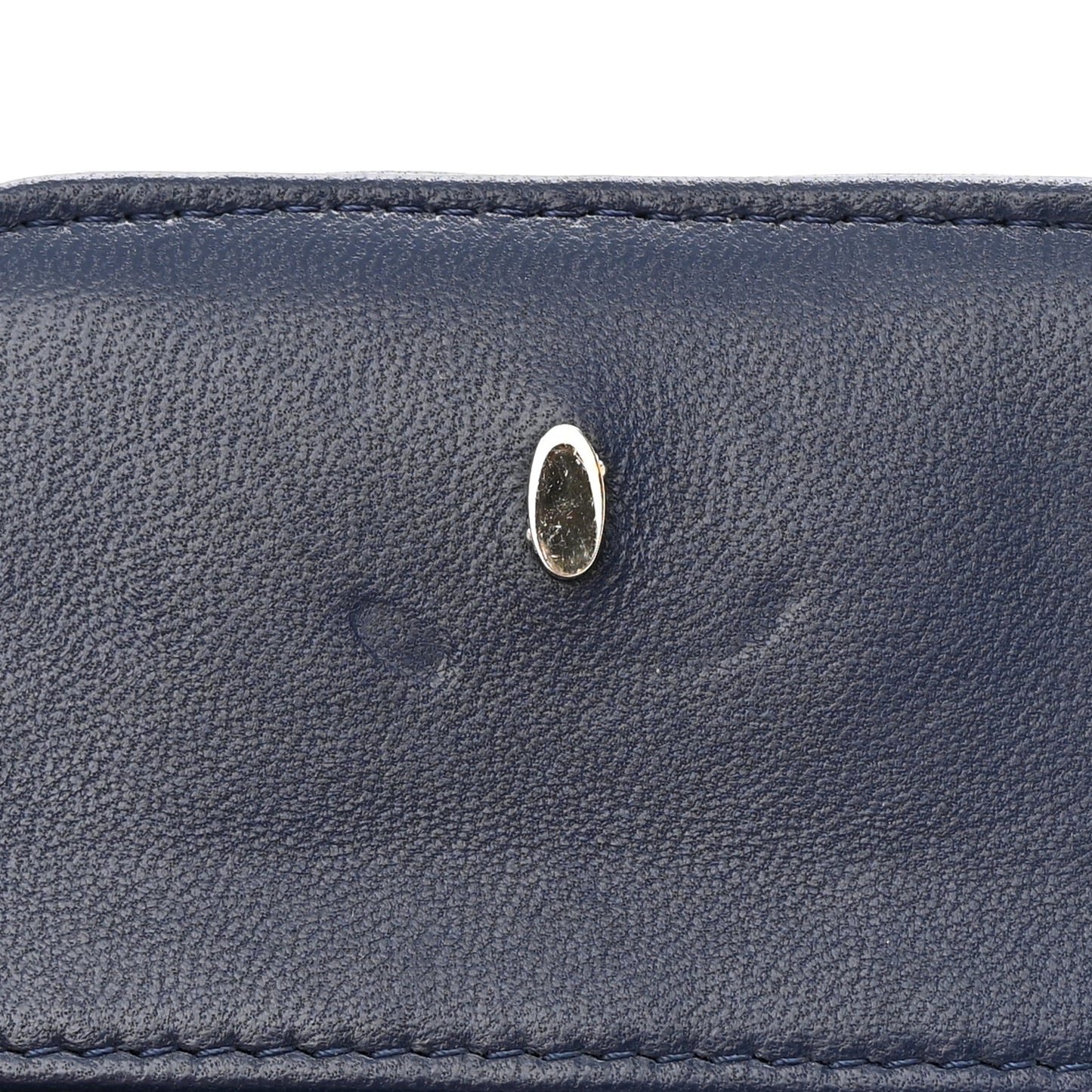 Lambskin Quilted Waist Bag With Pouch Blue