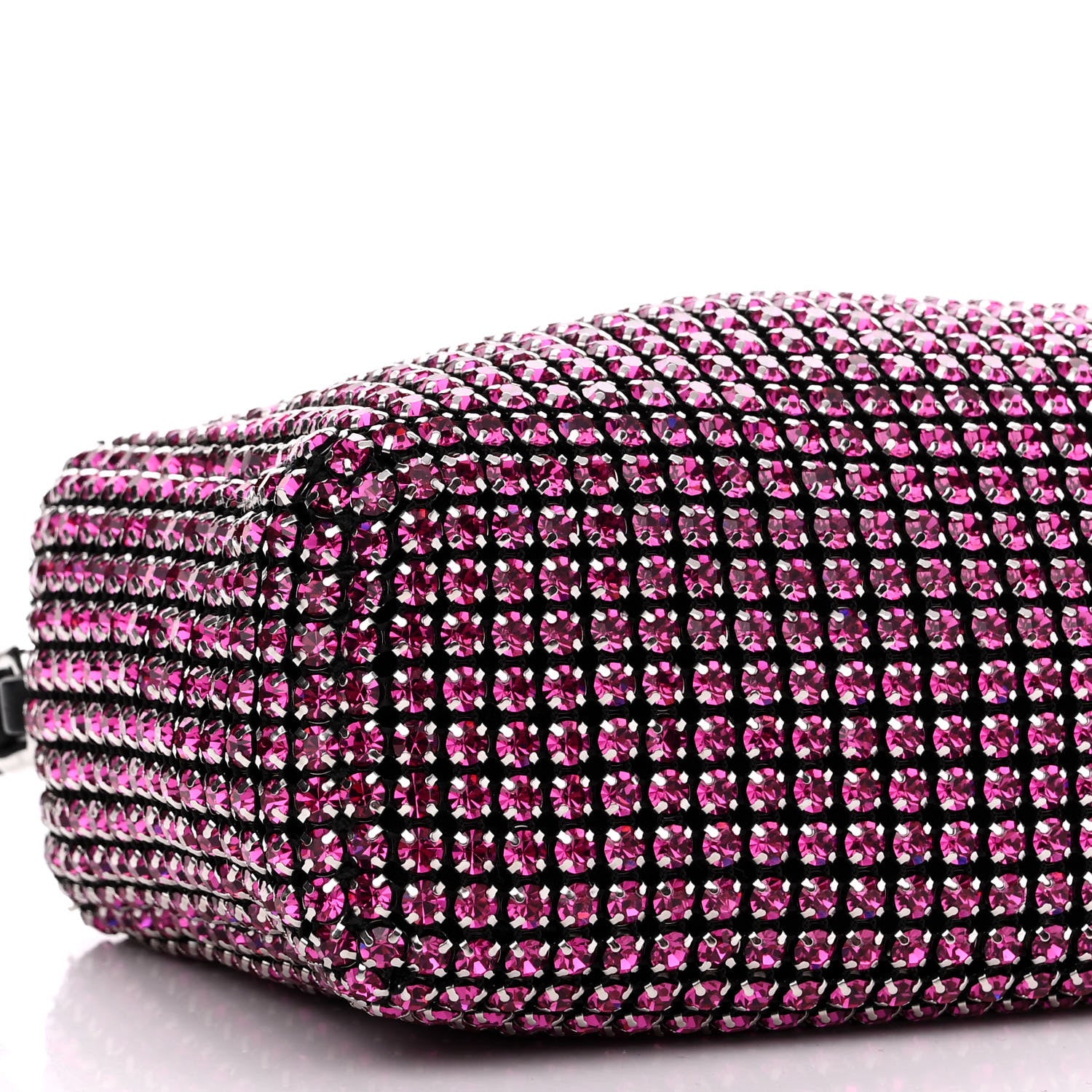 Alexander Wang Mesh Crystal Rhinestone Mini Heiress Pouch Pink 8 of 10