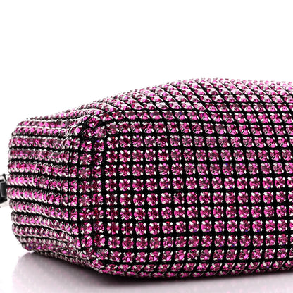 Alexander Wang Mesh Crystal Rhinestone Mini Heiress Pouch Pink 8 of 10