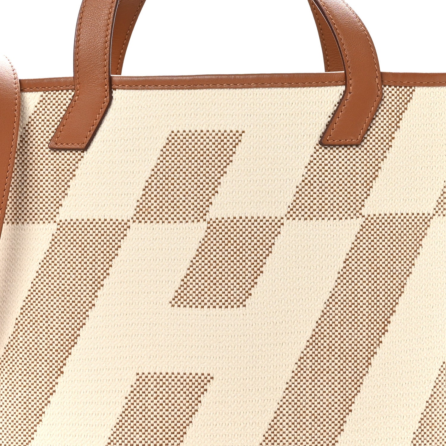 Hermes Swift Toile H Cabas H En Biais 27 Ecru Naturel Gold 8 of 10