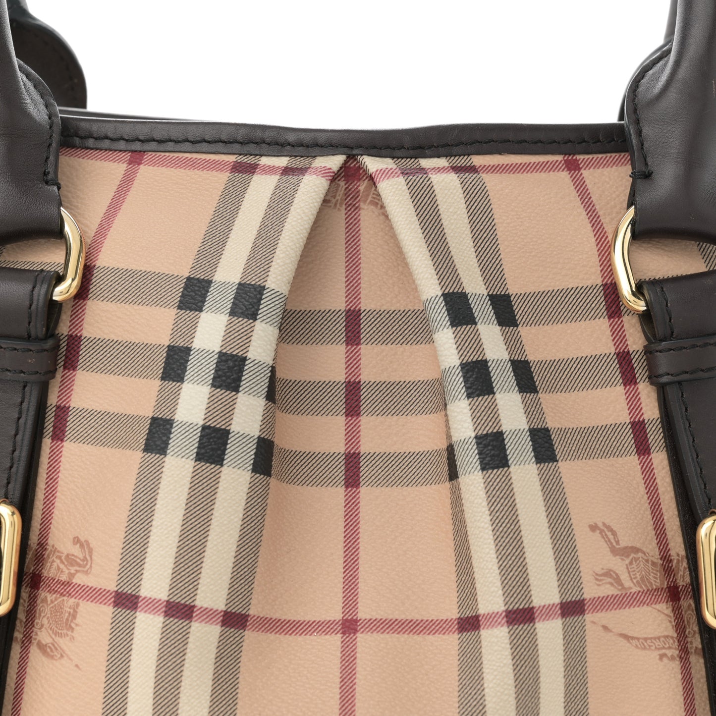 Haymarket Check Small Northfield Tote Chocolate