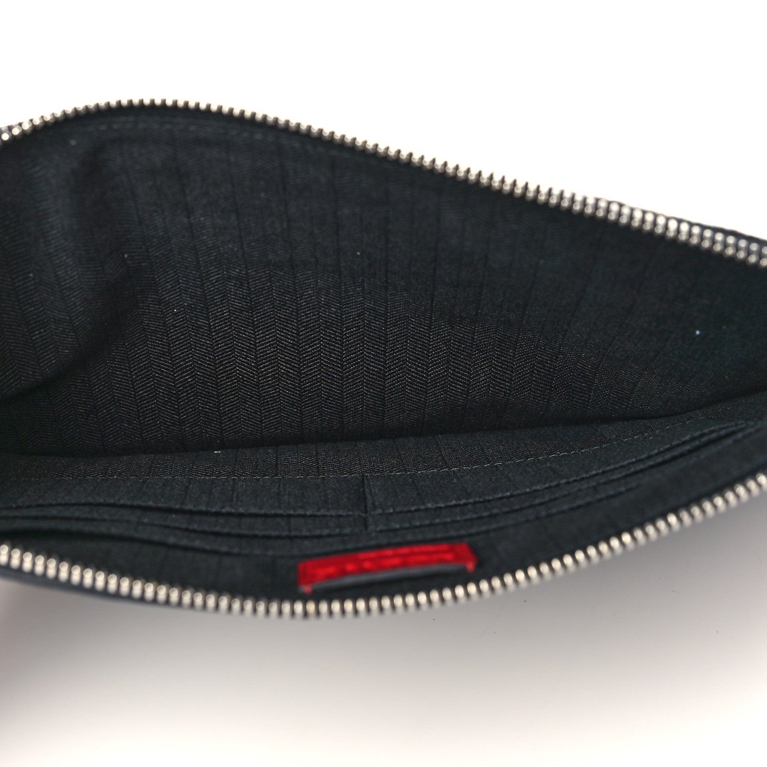 Loewe Wool Calfskin Puzzle Flat Pouch Black Multicolor 5 of 6
