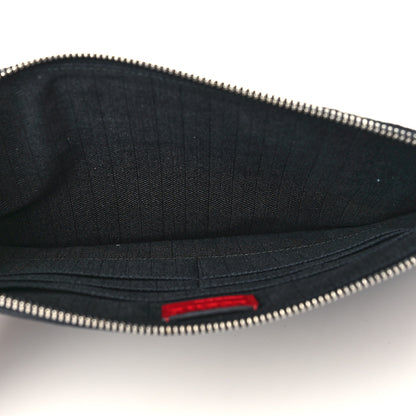 Loewe Wool Calfskin Puzzle Flat Pouch Black Multicolor 5 of 6