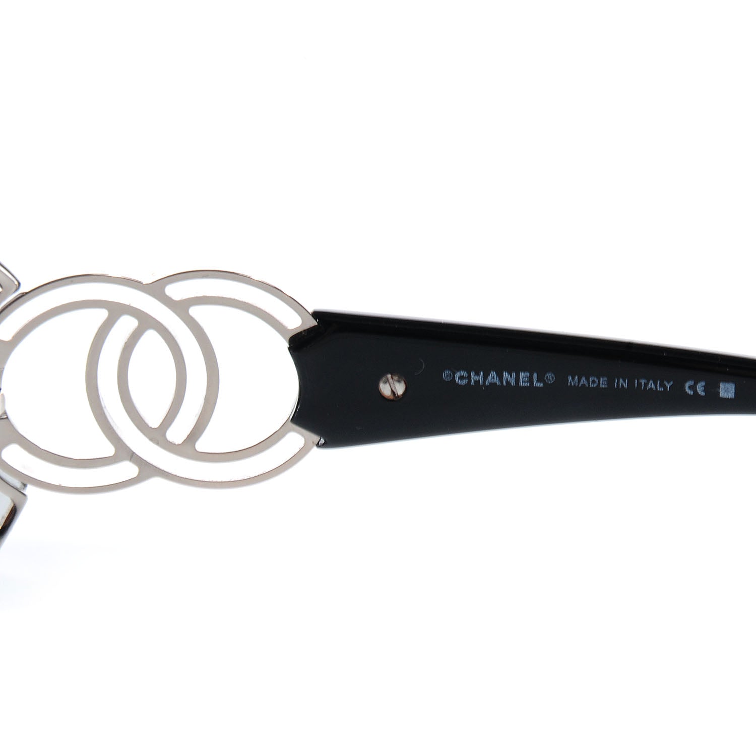 Chanel CC Logo Sunglasses Black 4144 5 of 6