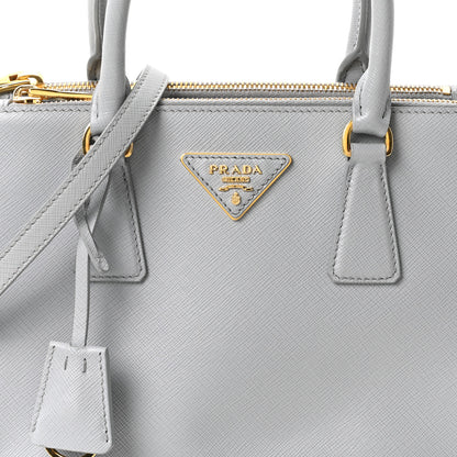 Prada Saffiano Lux Small Galleria Double Zip Tote Granito 8 of 10