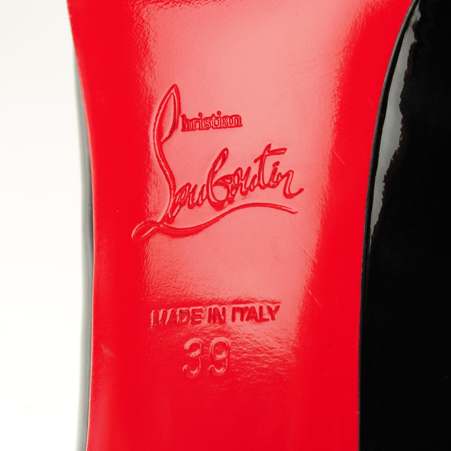 Christian Louboutin Patent No Matter 85 Pumps 39 Black 12 of 13