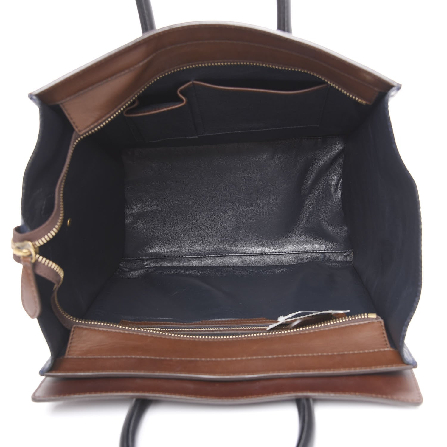 Celine Smooth Calfskin Mini Tri-Color Luggage Navy 4 of 10