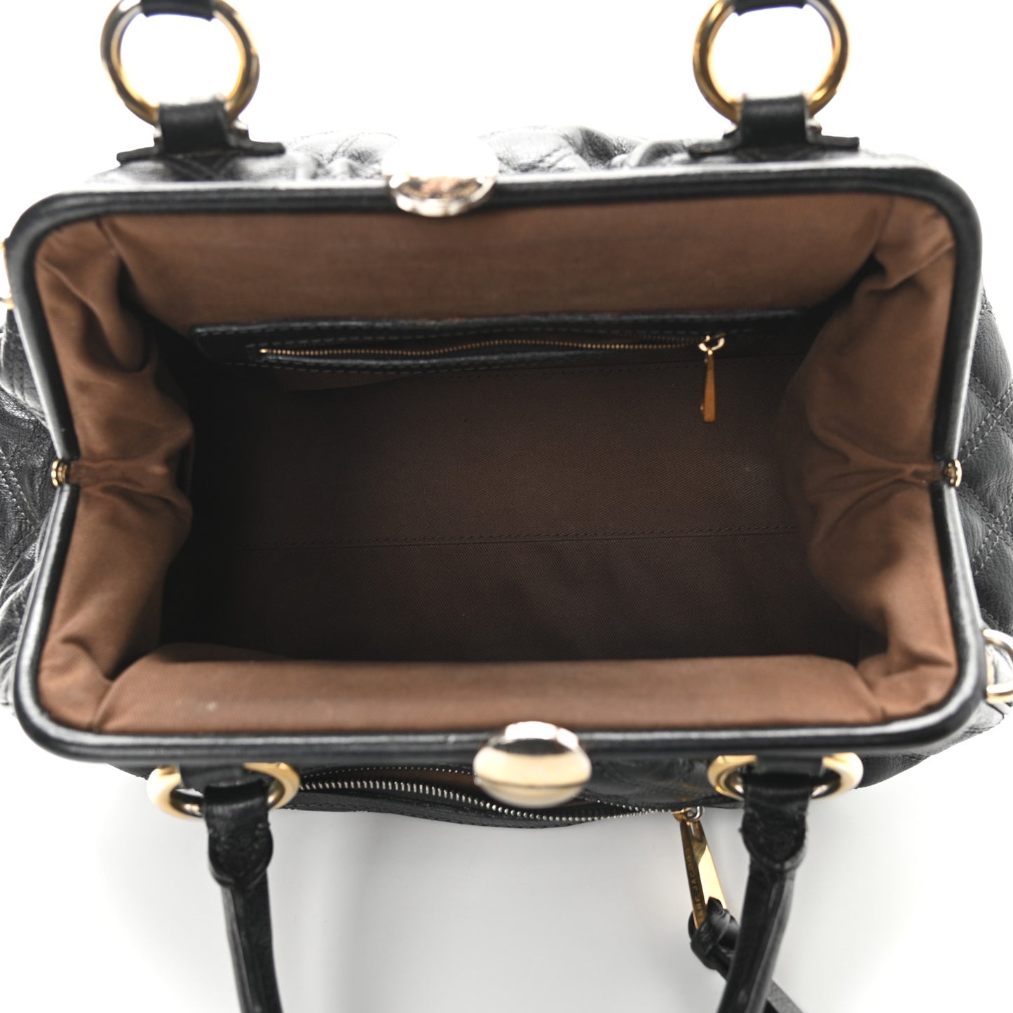 Calfskin Quilted Stam Black