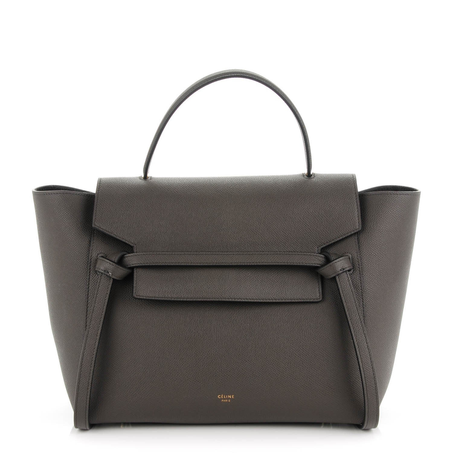 Celine Grained Calfskin Mini Belt Bag Grey 1 of 7