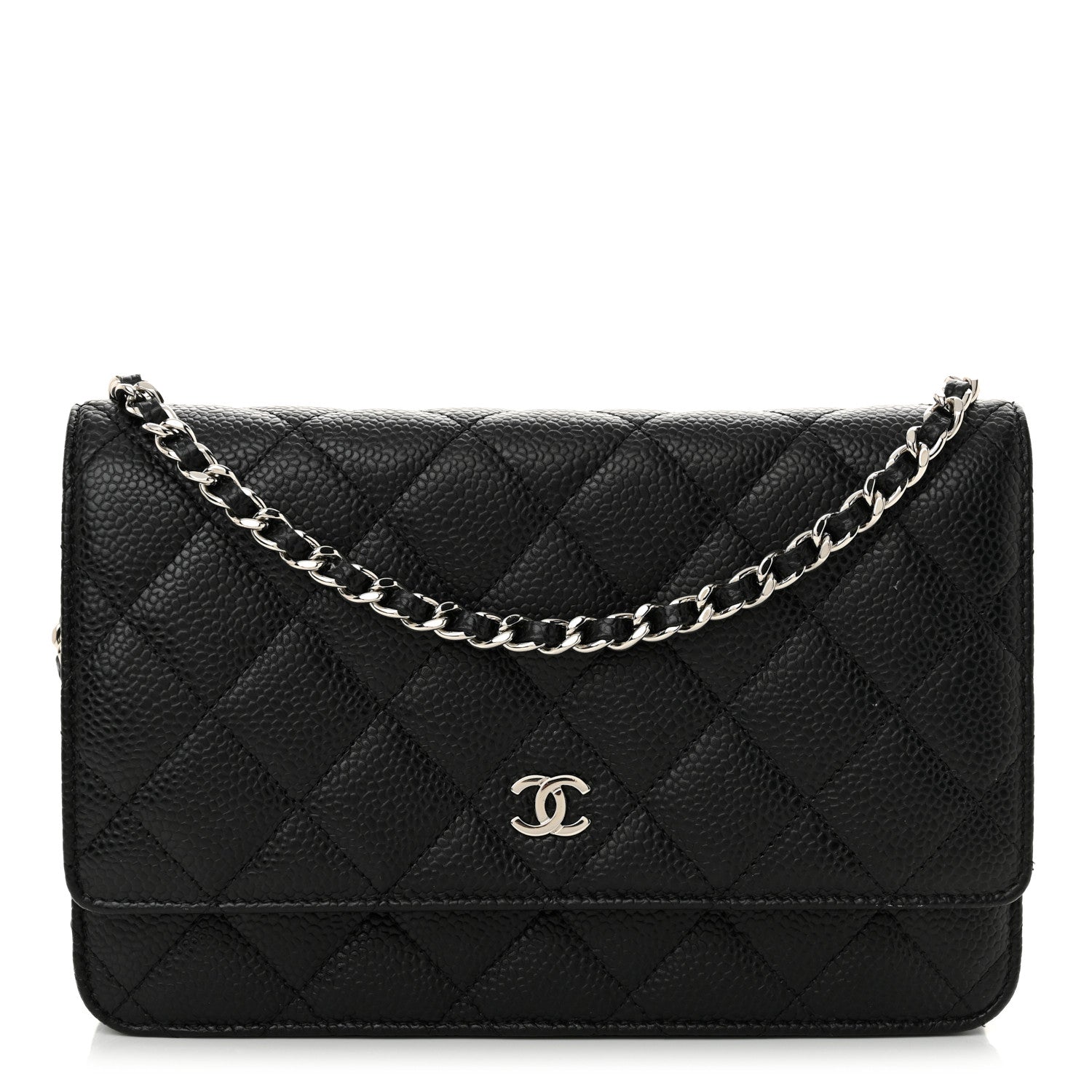 Chanel Caviar Quilted Wallet on Chain WOC Black 1 of 11