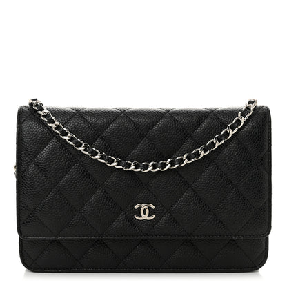 Chanel Caviar Quilted Wallet on Chain WOC Black 1 of 11
