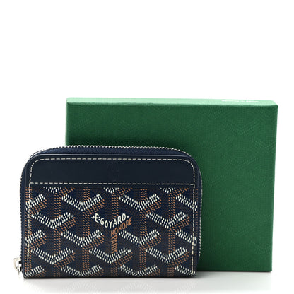 Goyard Goyardine Matignon PM Wallet Navy 7 of 7