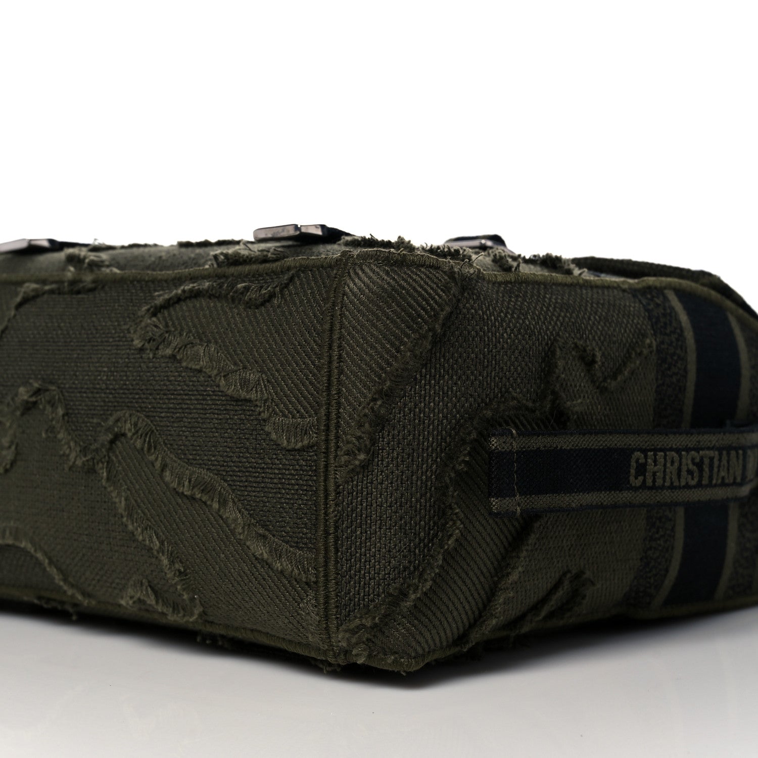 Christian Dior Canvas Embroidered Camouflage Diorcamp Messenger Green 10 of 10