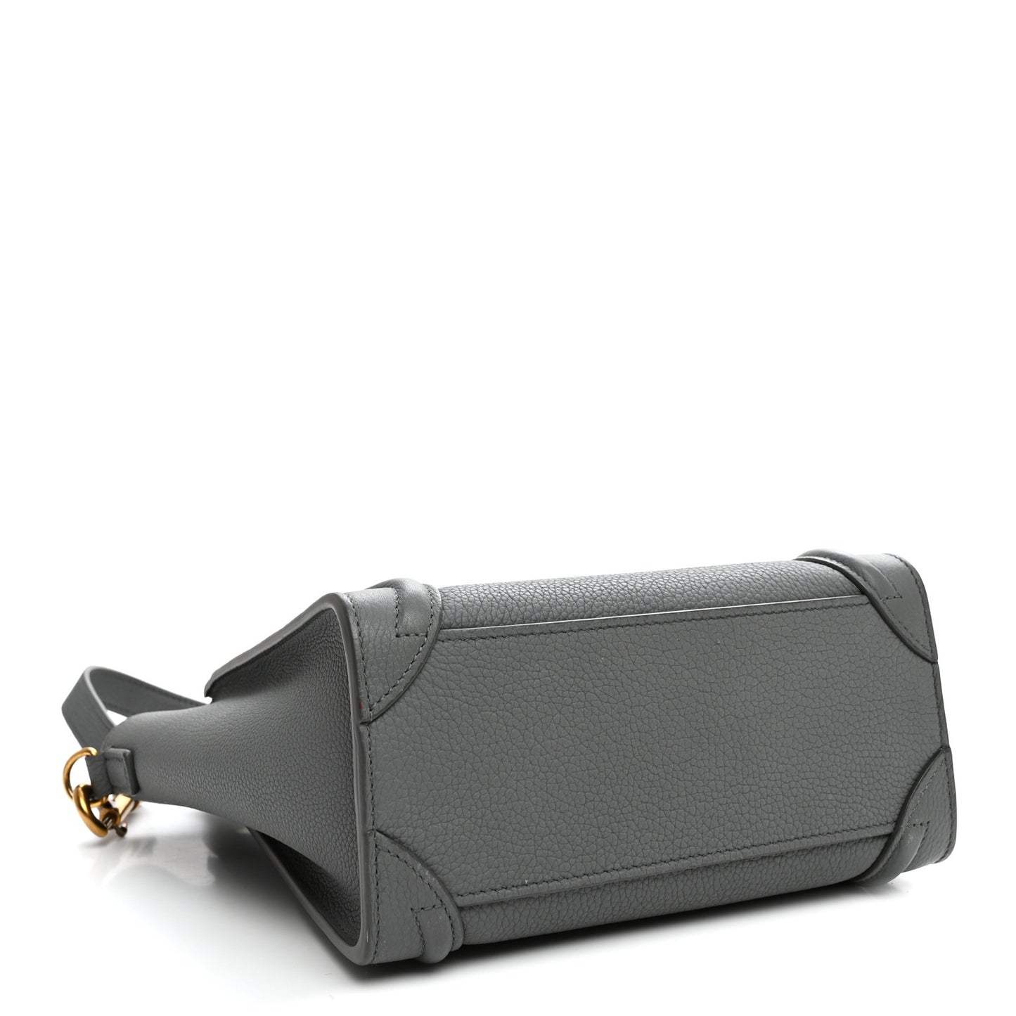 Baby Drummed Calfskin Nano Luggage Kohl