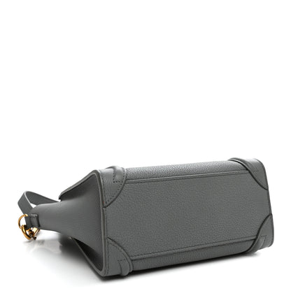 Celine Baby Drummed Calfskin Nano Luggage Kohl 4 of 11