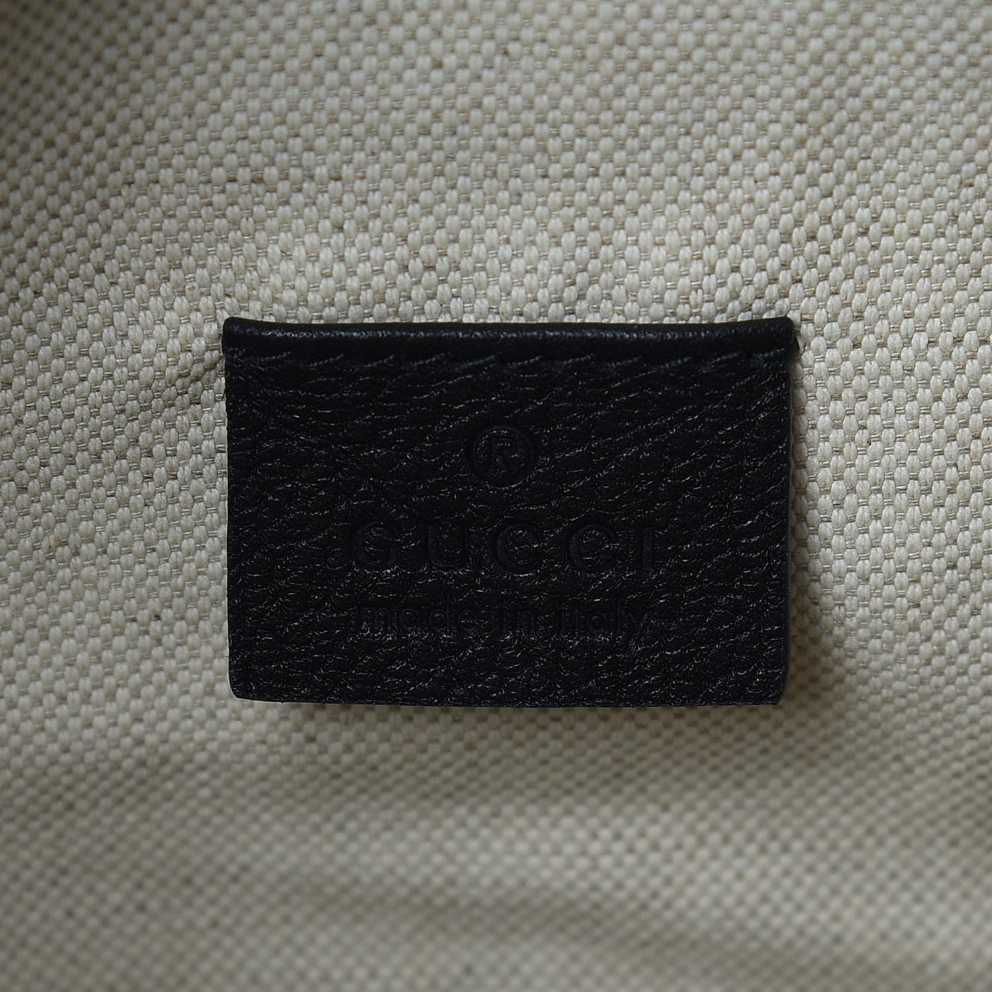 Grained Calfskin Logo Belt Bag Black