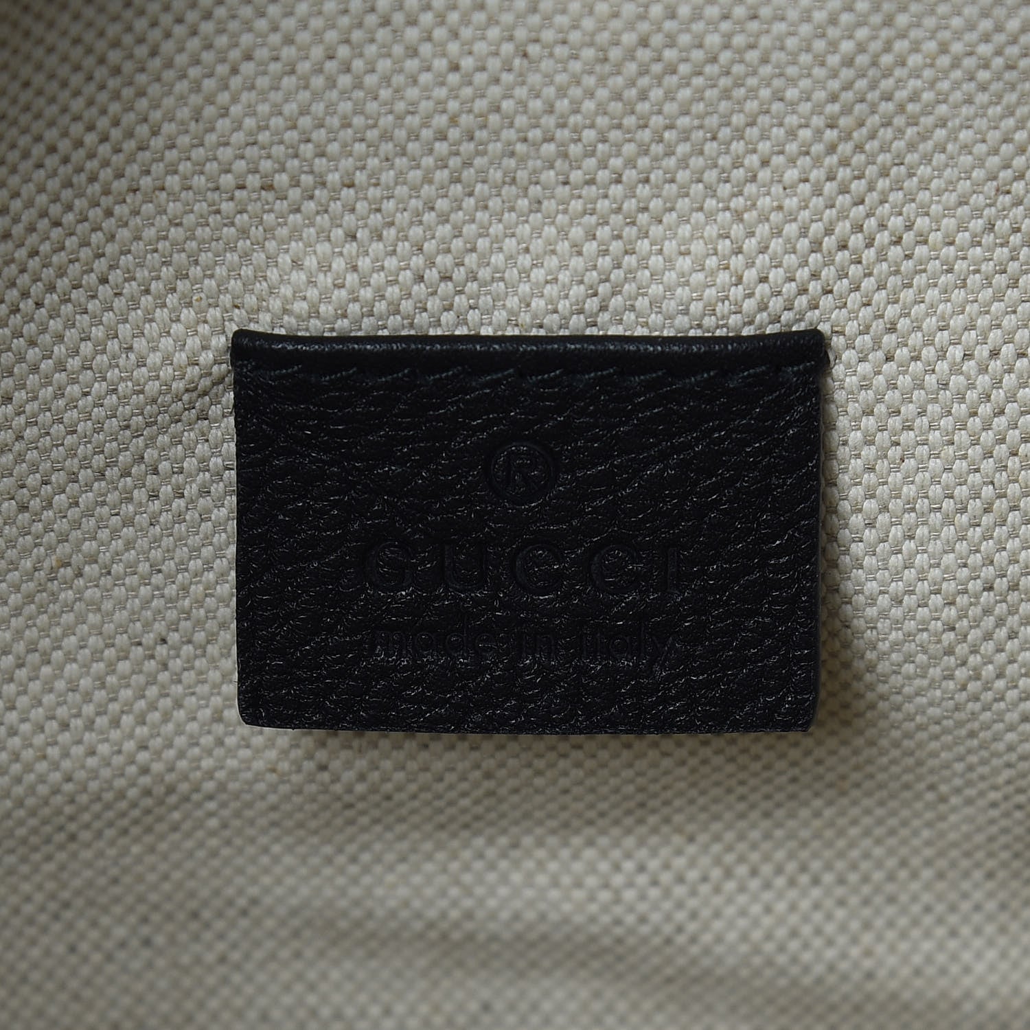 Gucci Grained Calfskin Logo Belt Bag Black 6 of 10