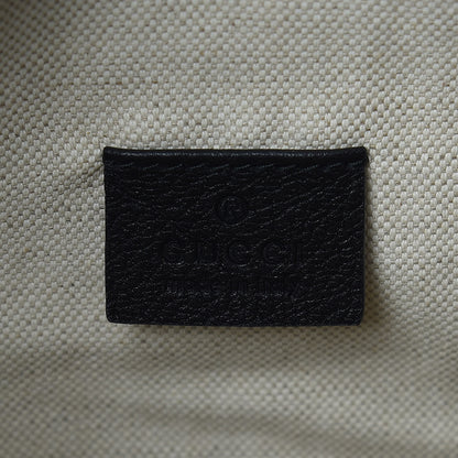 Gucci Grained Calfskin Logo Belt Bag Black 6 of 10