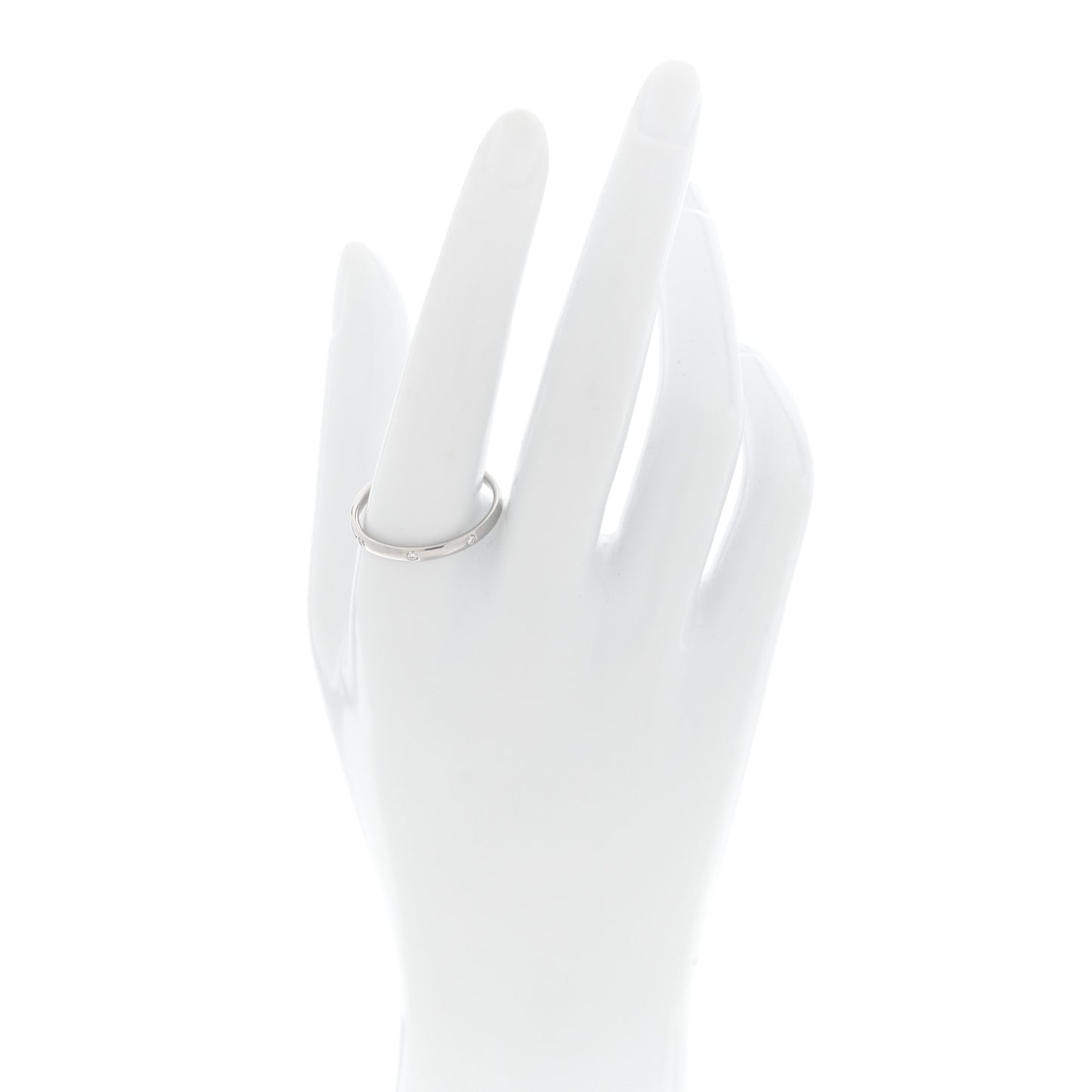 Platinum Diamond Tendrement Etoiles Wedding Band Ring 65 11