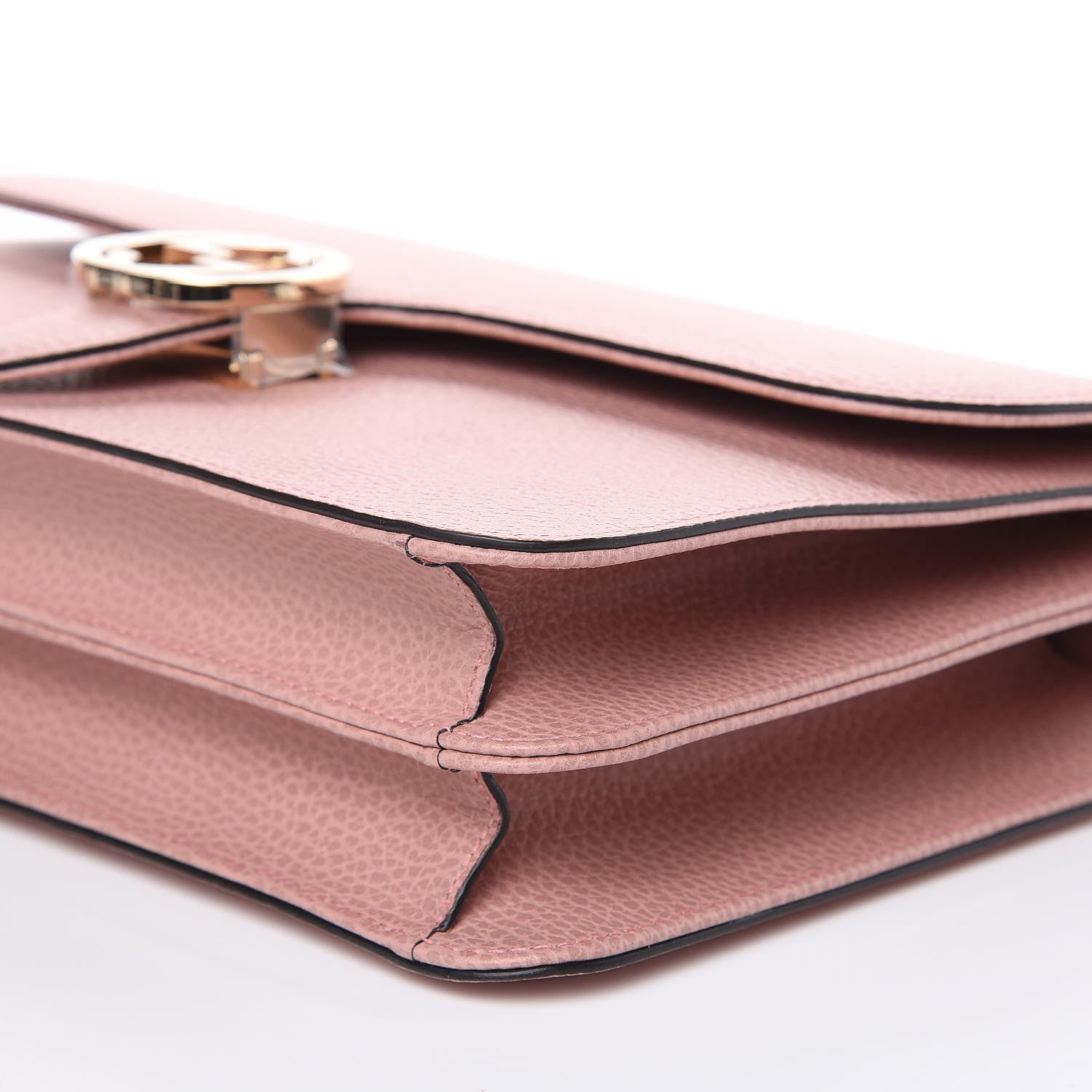 Gucci Dollar Calfskin Interlocking G Shoulder Bag Soft Pink 9 of 9