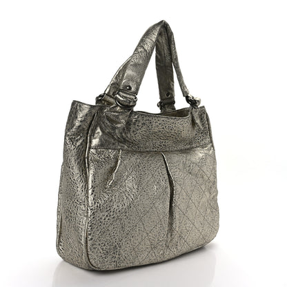Chanel Distressed Lambskin Le Marais Tote Gold 3 of 9