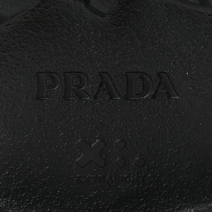 Prada Foam Rubber Triangle Logo Monolith 55mm Cage Sandals 40 Black 7 of 10