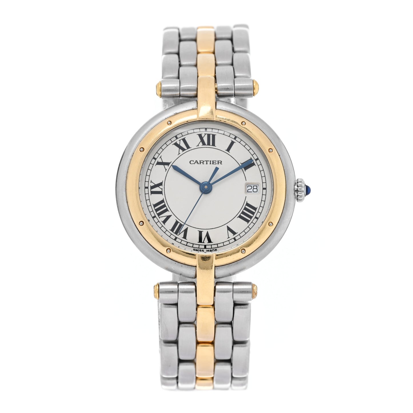 Stainless Steel 18K Yellow Gold 29mm Panthere Vendome Quartz Watch
