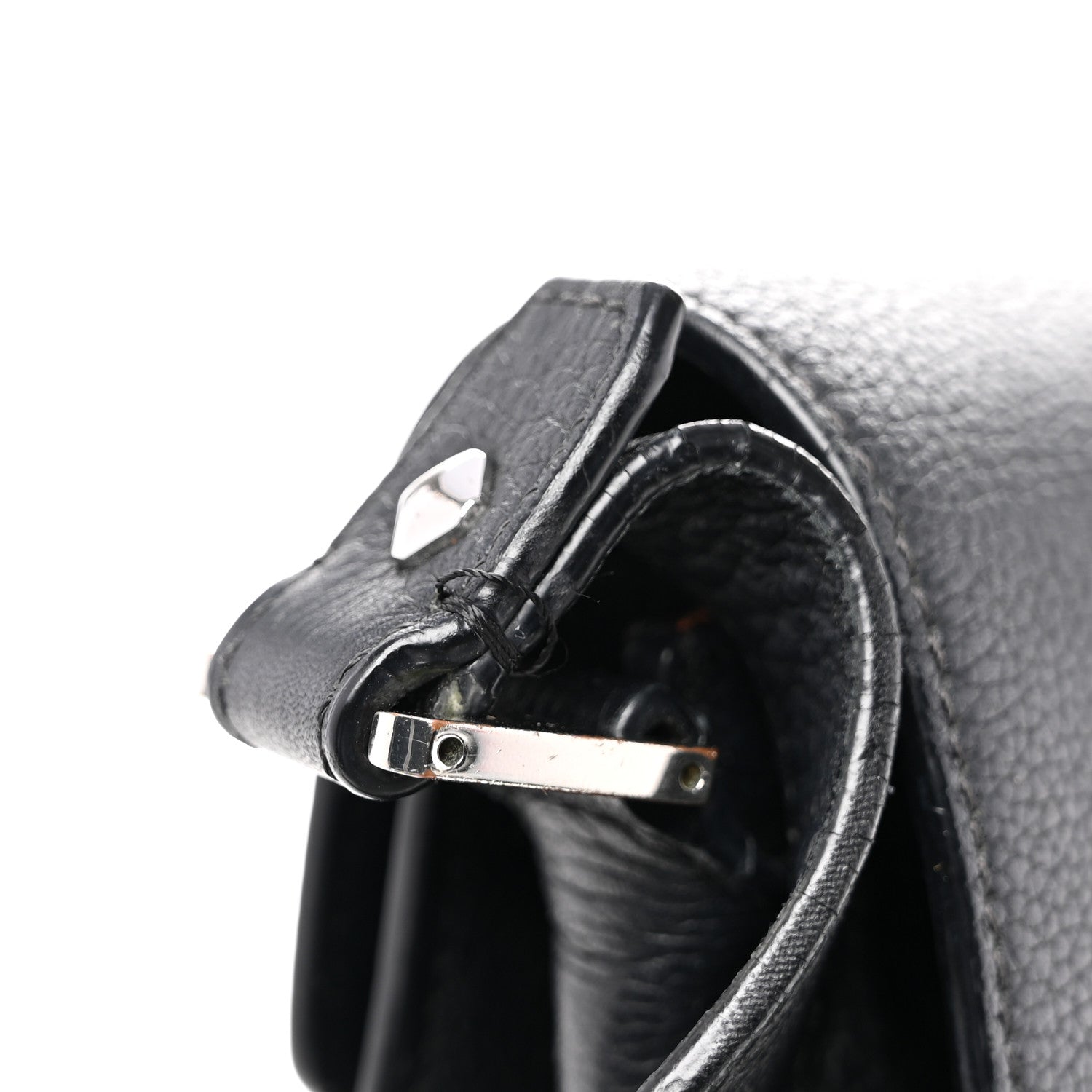 MCM Grained Calfskin Patricia Park Avenue Crossbody Bag Black 15 of 15