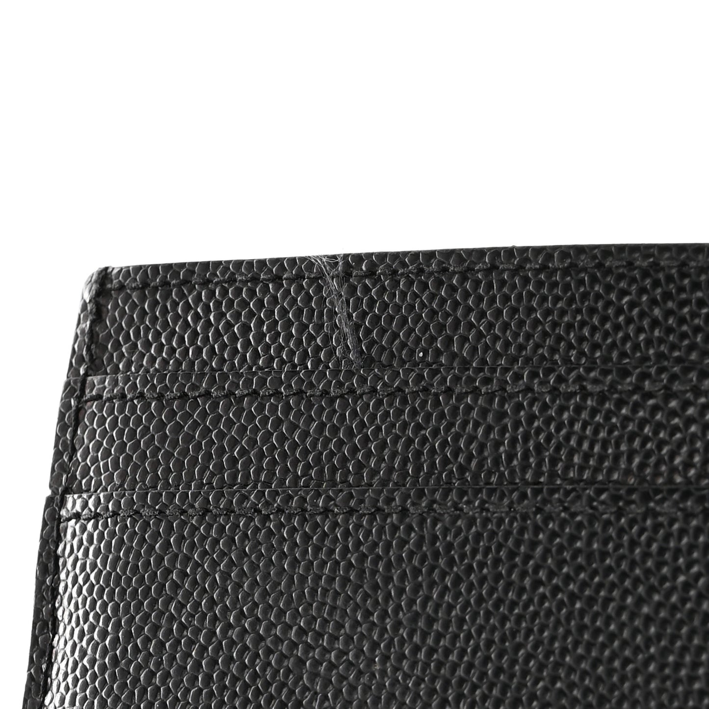 Grain De Poudre Monogram Credit Card Case Black