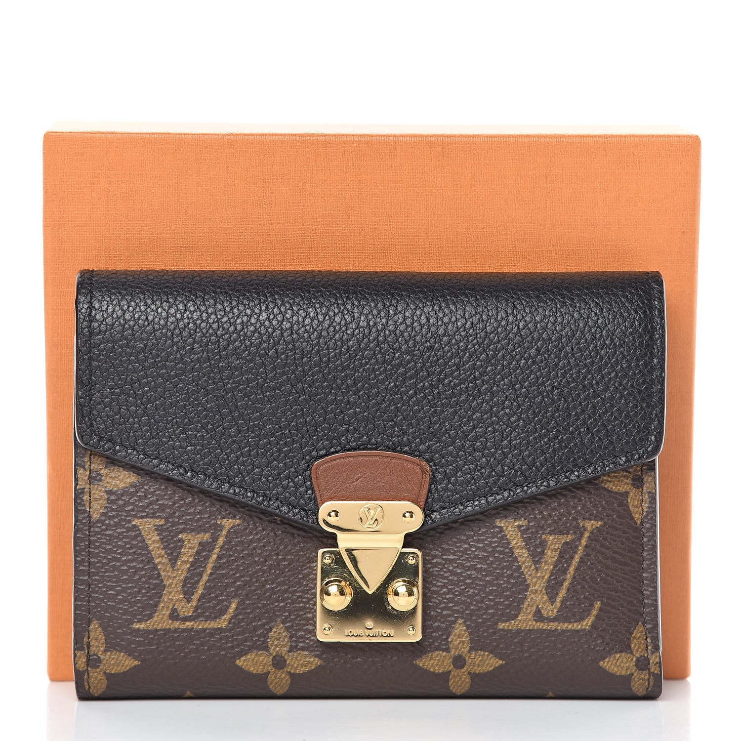 Louis Vuitton Monogram Pallas Compact Wallet NM Black 9 of 9